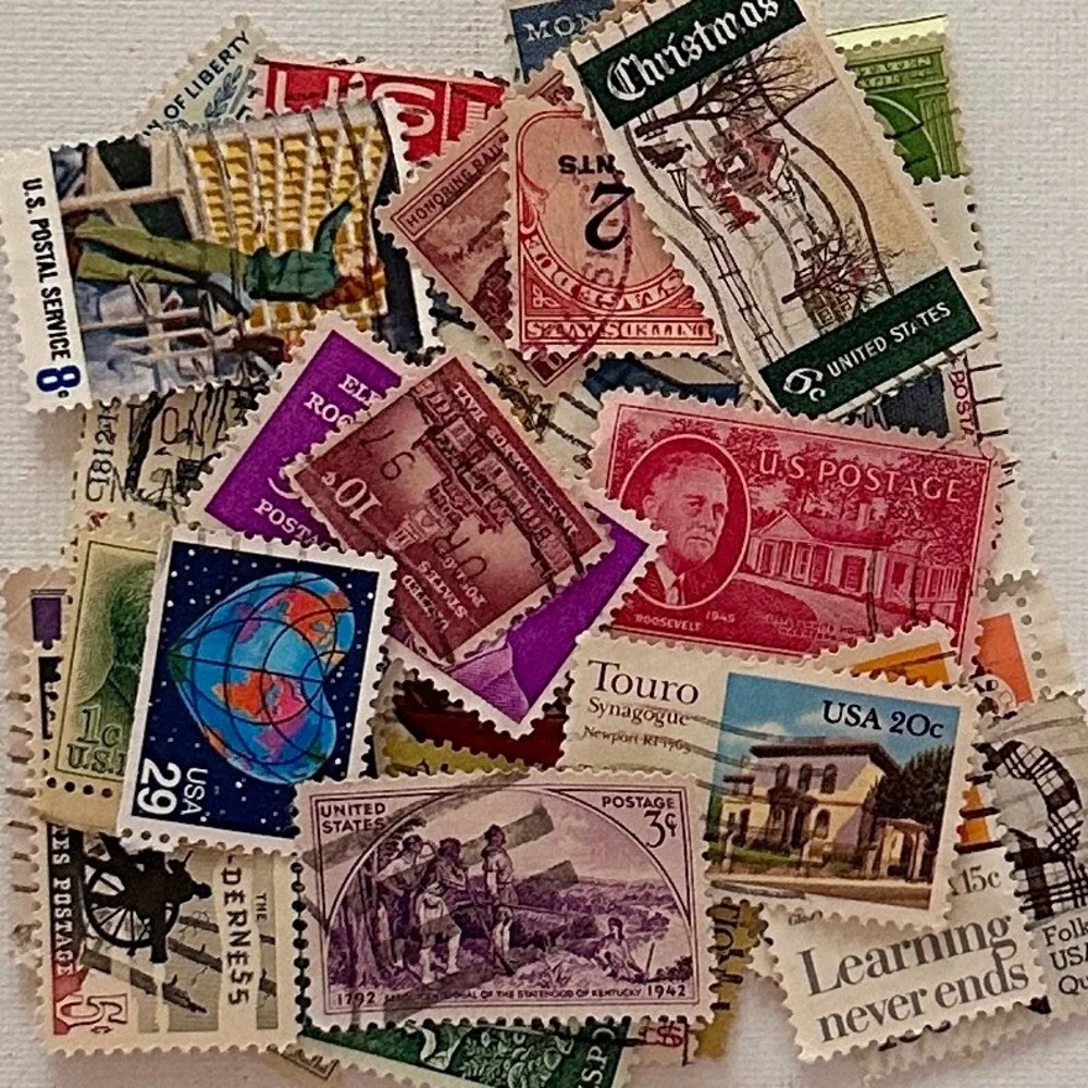 Pack of 50 Antique and Vintage US Postage Stamps
